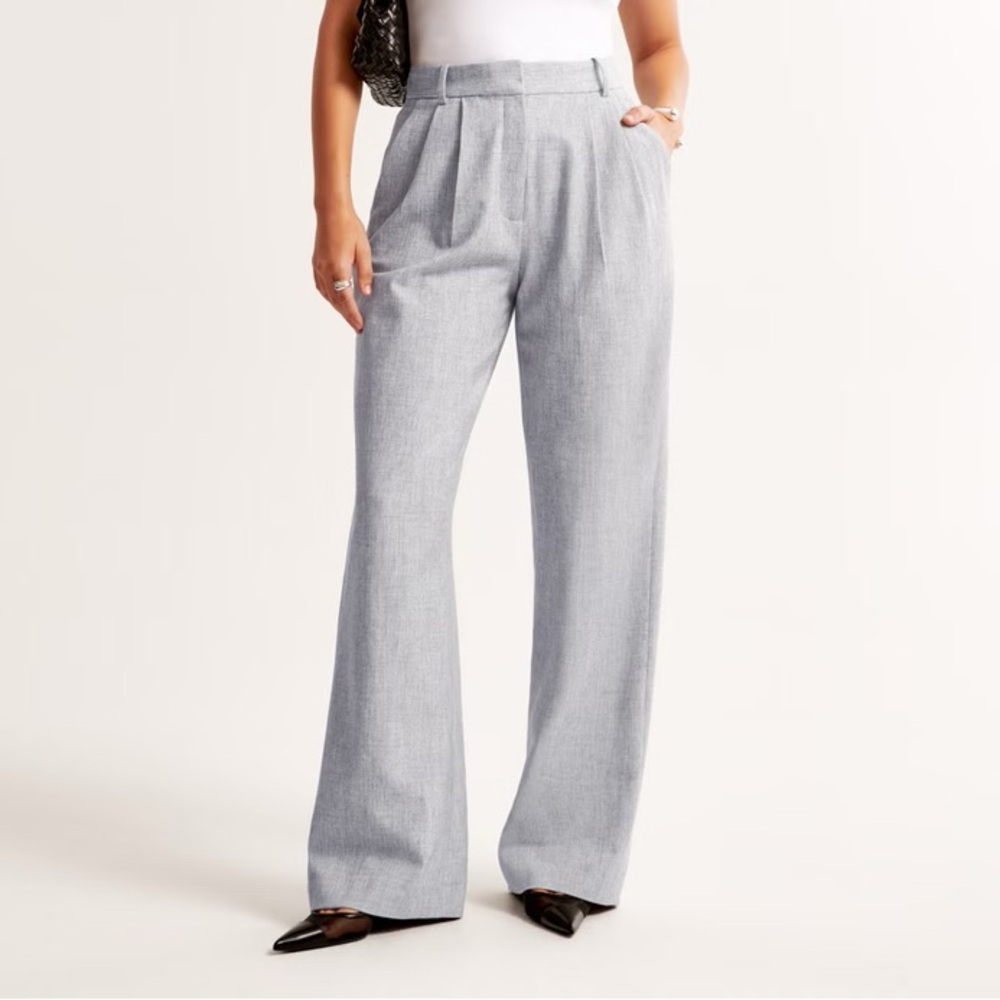 Abercrombie & Fitch Gray Sloane Wide Leg Pants